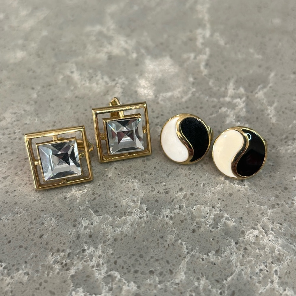Vintage Avon Clip Earrings, Two Sets